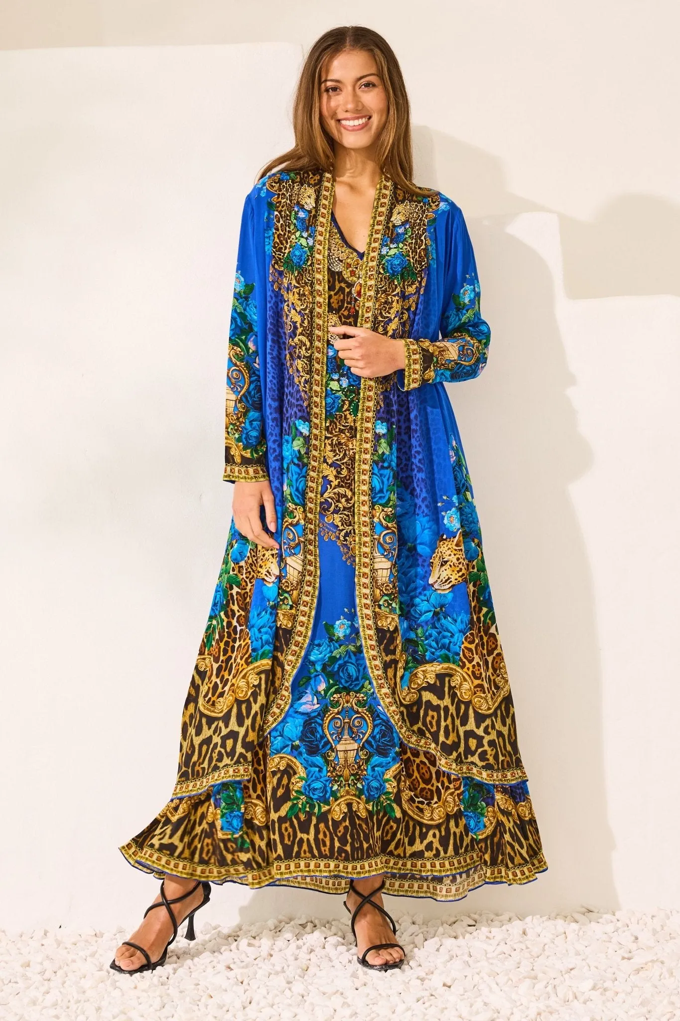 Blue Leopardess Sleeveless Dress sold by Czarina product image thumbnail 5