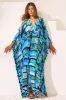 Postcards 100% Silk Big Width Kaftan sold by Czarina