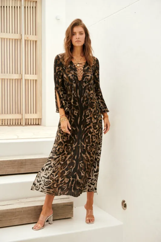 QUEEN OF THE TRIBE MAXI W SLEEVES sold by Czarina