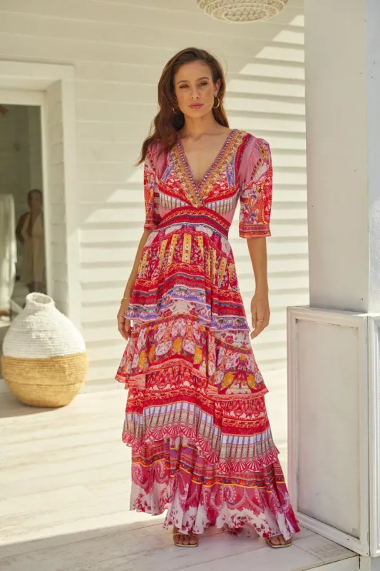 BOHEMIA CROSS OVER MAXI DRESS sold by Czarina