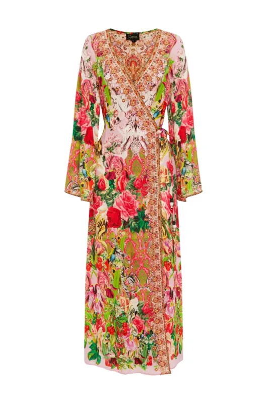 EVERY FLOWER BLOSSOMS WRAP DRESS sold by Czarina