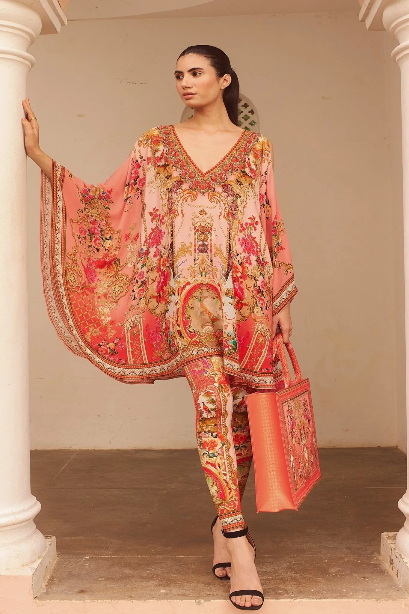 PINK CASTLE KAFTAN DRESS sold by Czarina product image thumbnail 5