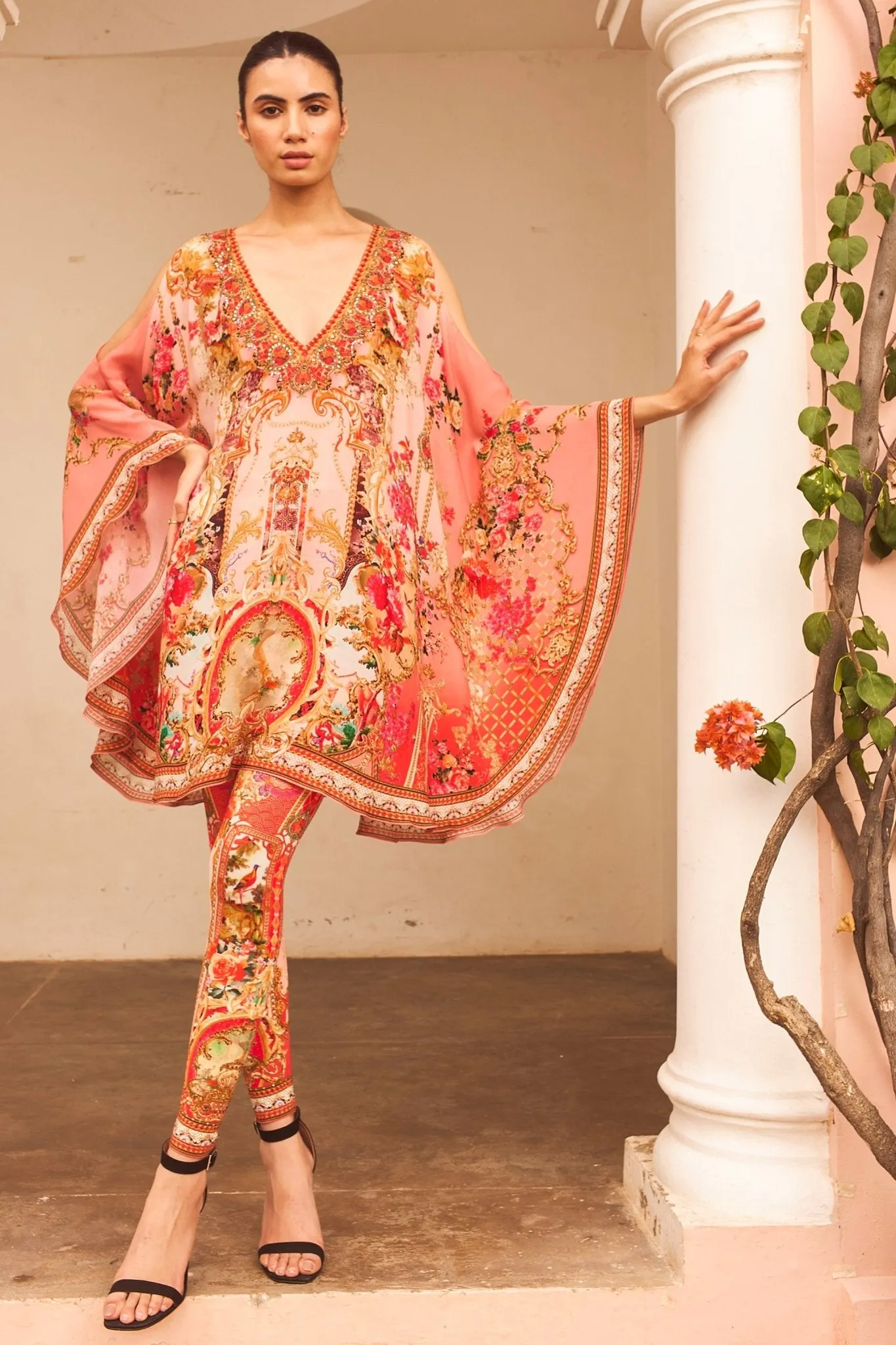 PINK CASTLE KAFTAN DRESS sold by Czarina product image thumbnail 4