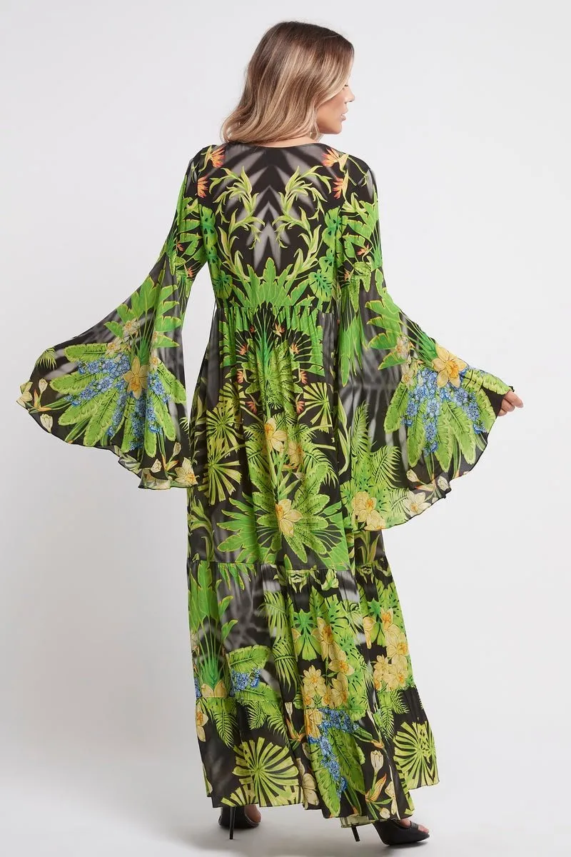 Summer Nights Maxi Dress W Bell Sleeves sold by Czarina product image thumbnail 5