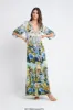 SUMMER BLUES WAIST DRAWSTRING MAXI DRESS sold by Czarina