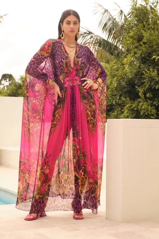 PURPLE PRINCESS TAB LONG KAFTAN sold by Czarina
