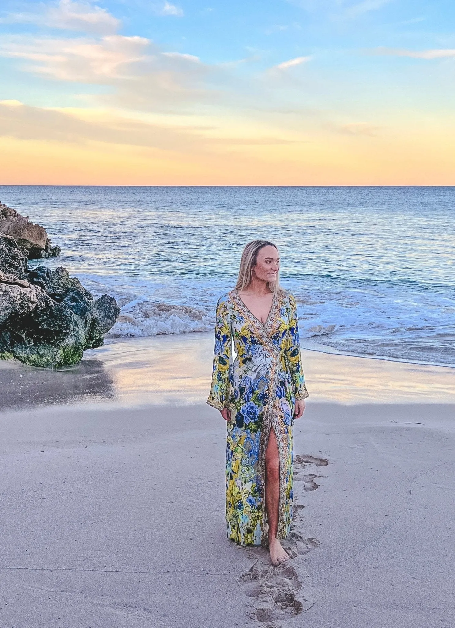 SUMMER BLUES WRAP DRESS sold by Czarina product image thumbnail 2