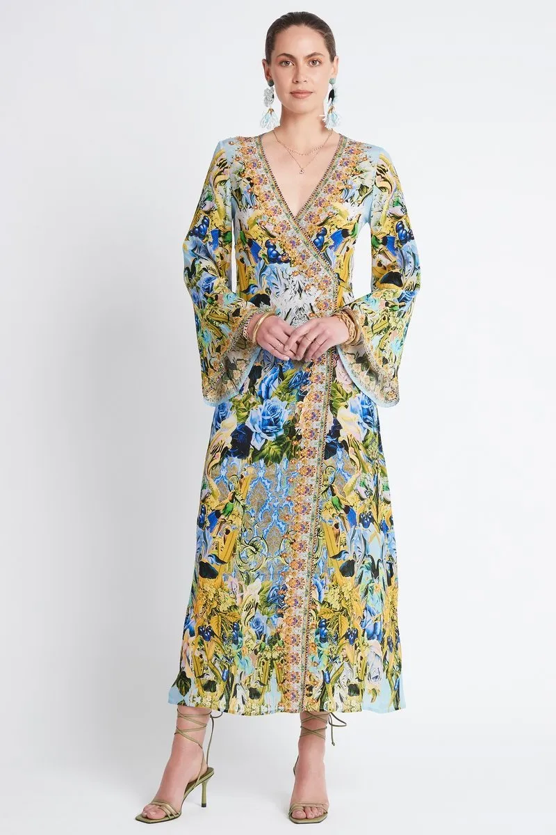 SUMMER BLUES WRAP DRESS sold by Czarina product image thumbnail 4