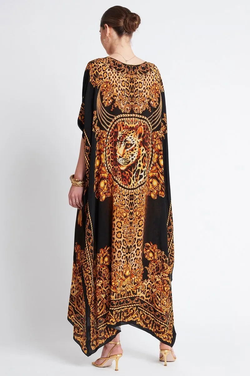 GOLDEN LADY ROUND NECK LONG KAFTAN sold by Czarina product image thumbnail 4