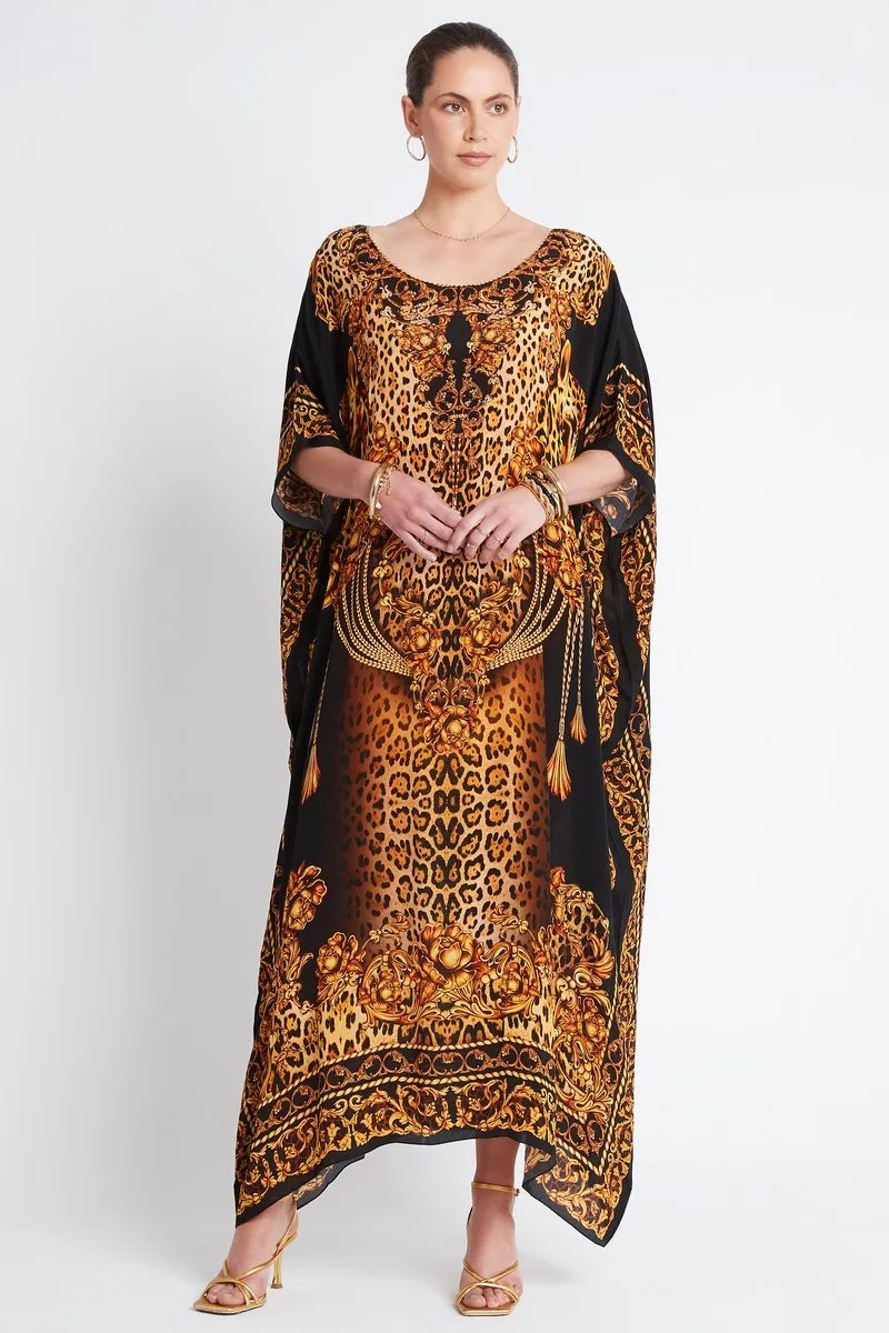 GOLDEN LADY ROUND NECK LONG KAFTAN sold by Czarina product image thumbnail 2