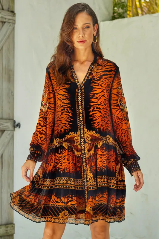 TIGRESS SHIRT DRESS sold by Czarina