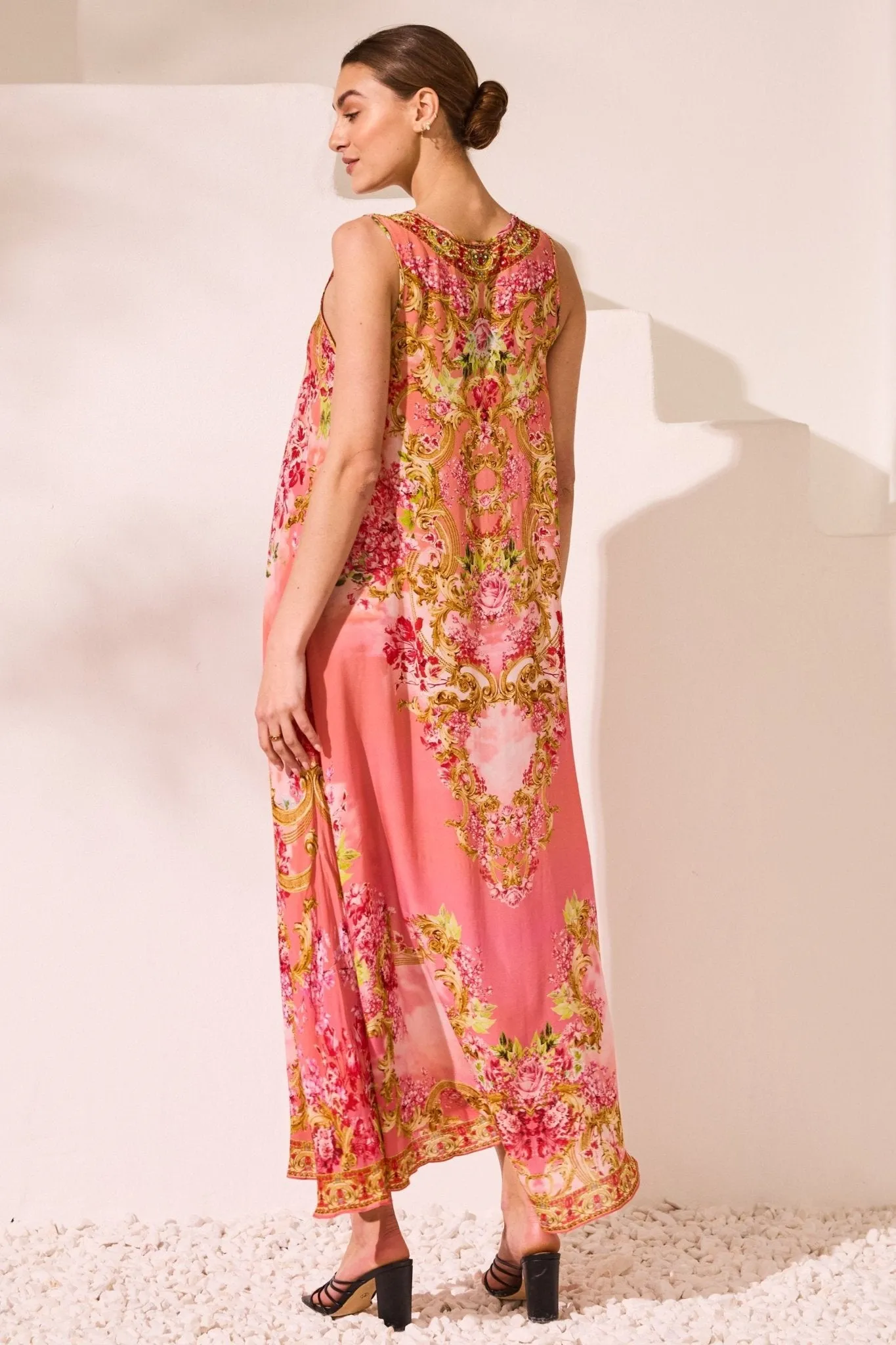 Summer In Pink Sleeveless Dress sold by Czarina product image thumbnail 5