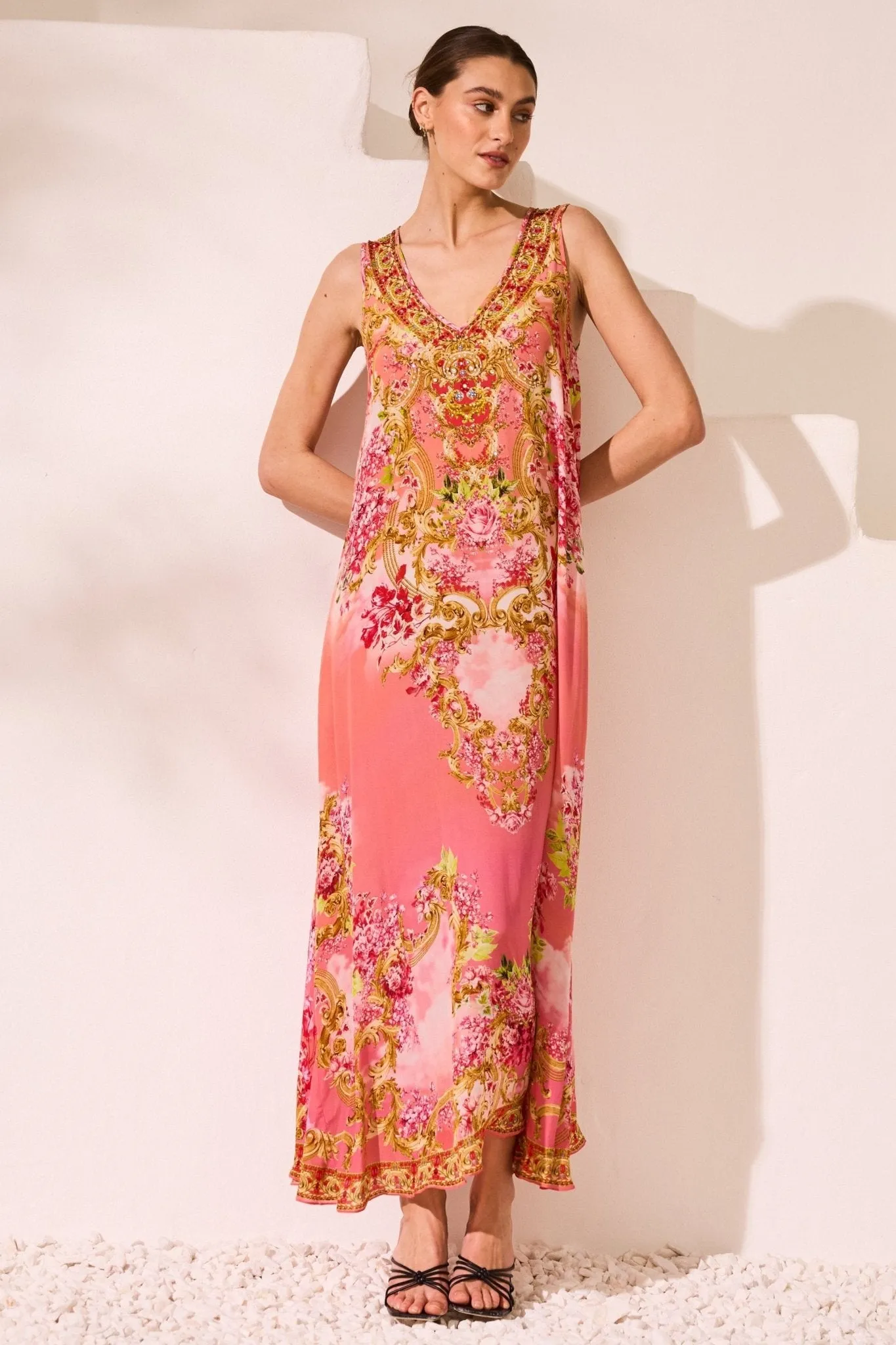 Summer In Pink Sleeveless Dress sold by Czarina product image thumbnail 3