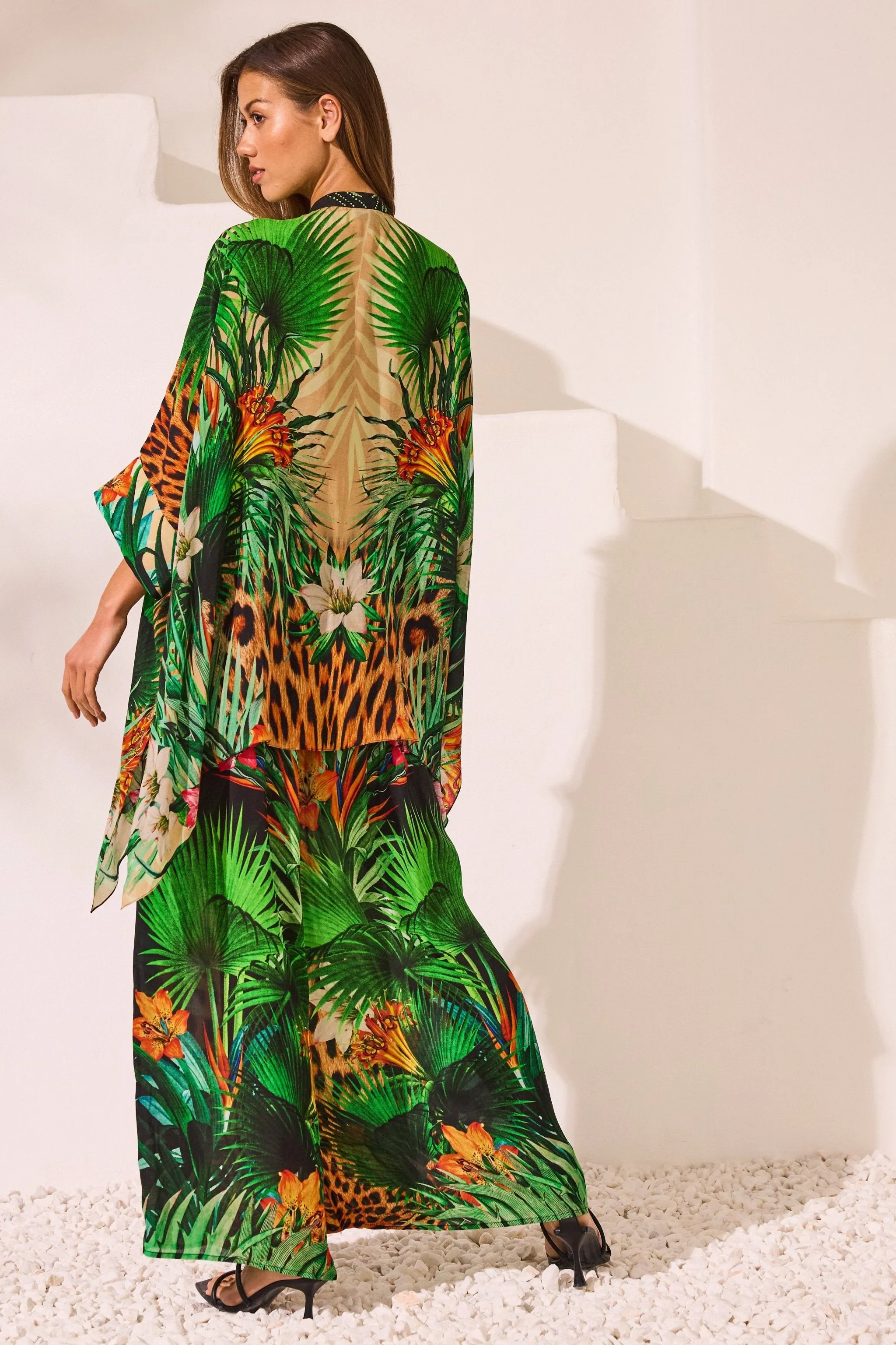 Tropical Temptation Kaftan Top w Sleeves sold by Czarina product image thumbnail 3