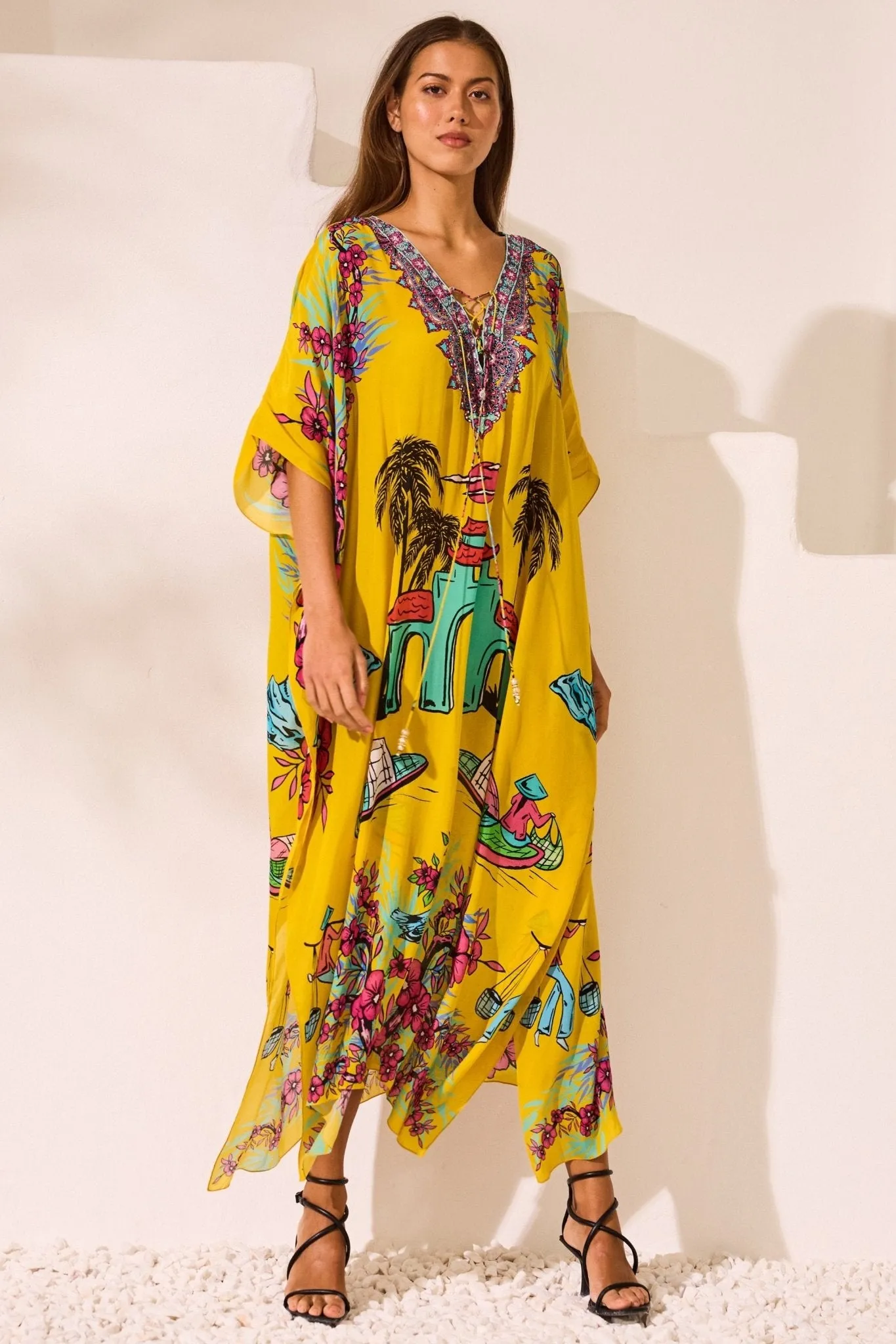 Saigon Sunsets Medium Kaftan sold by Czarina product image thumbnail 4