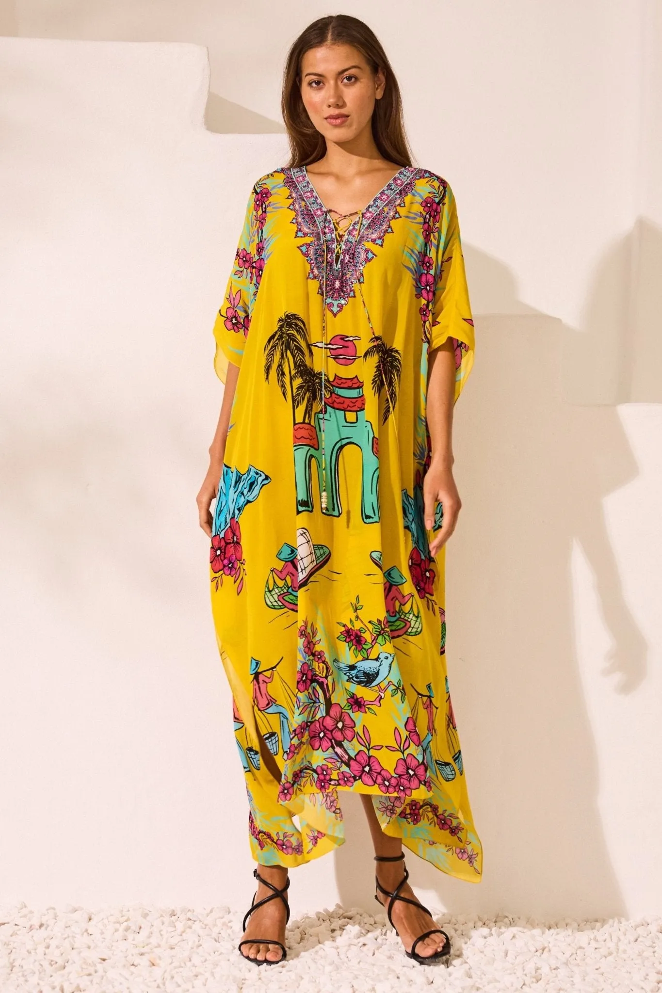 Saigon Sunsets Medium Kaftan sold by Czarina product image thumbnail 5