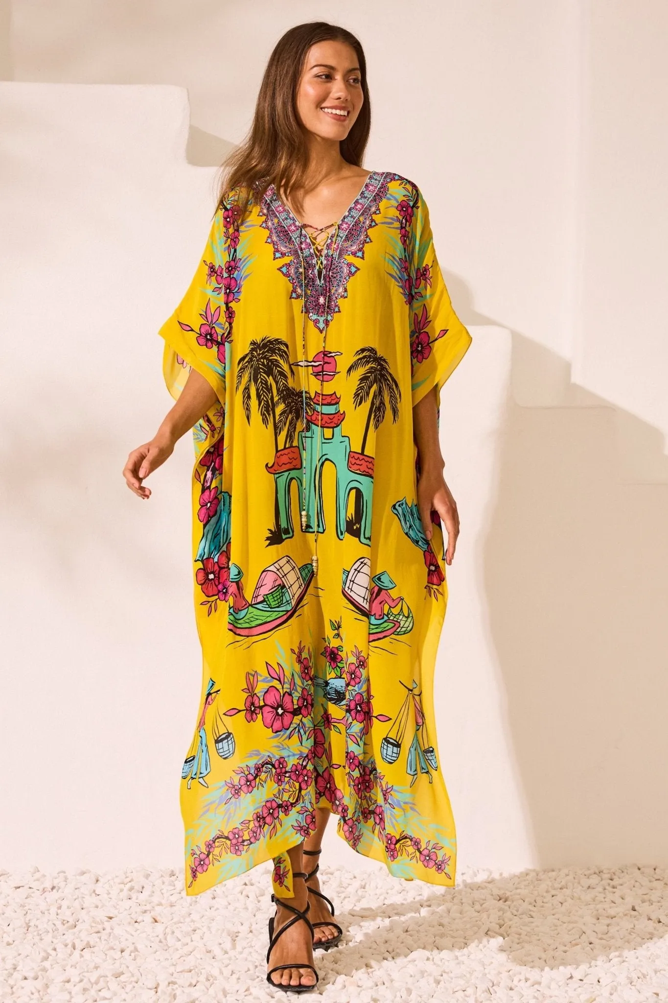 Saigon Sunsets Medium Kaftan sold by Czarina product image thumbnail 3