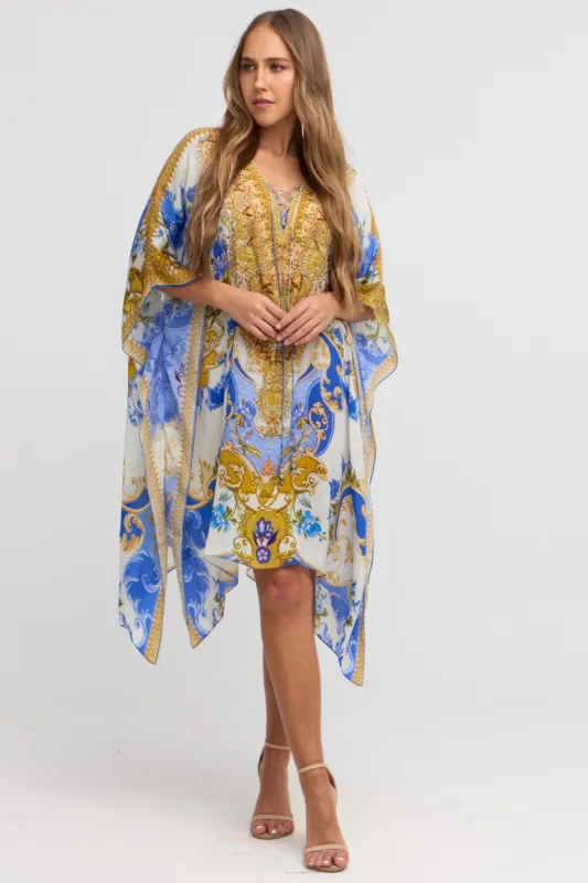 Santorini Sunrise Short Kaftan sold by Czarina