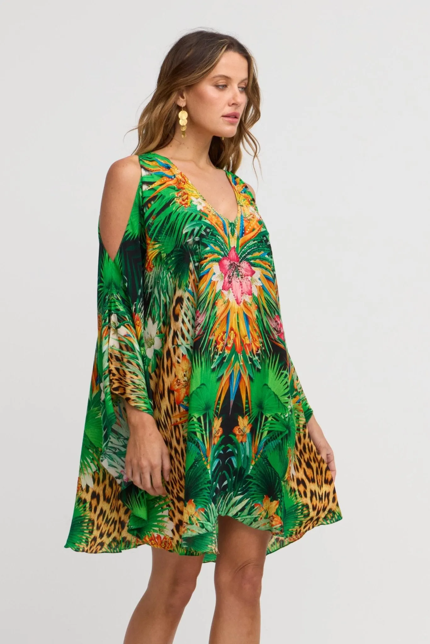 Tropical Temptation Kaftan Dress sold by Czarina product image thumbnail 3