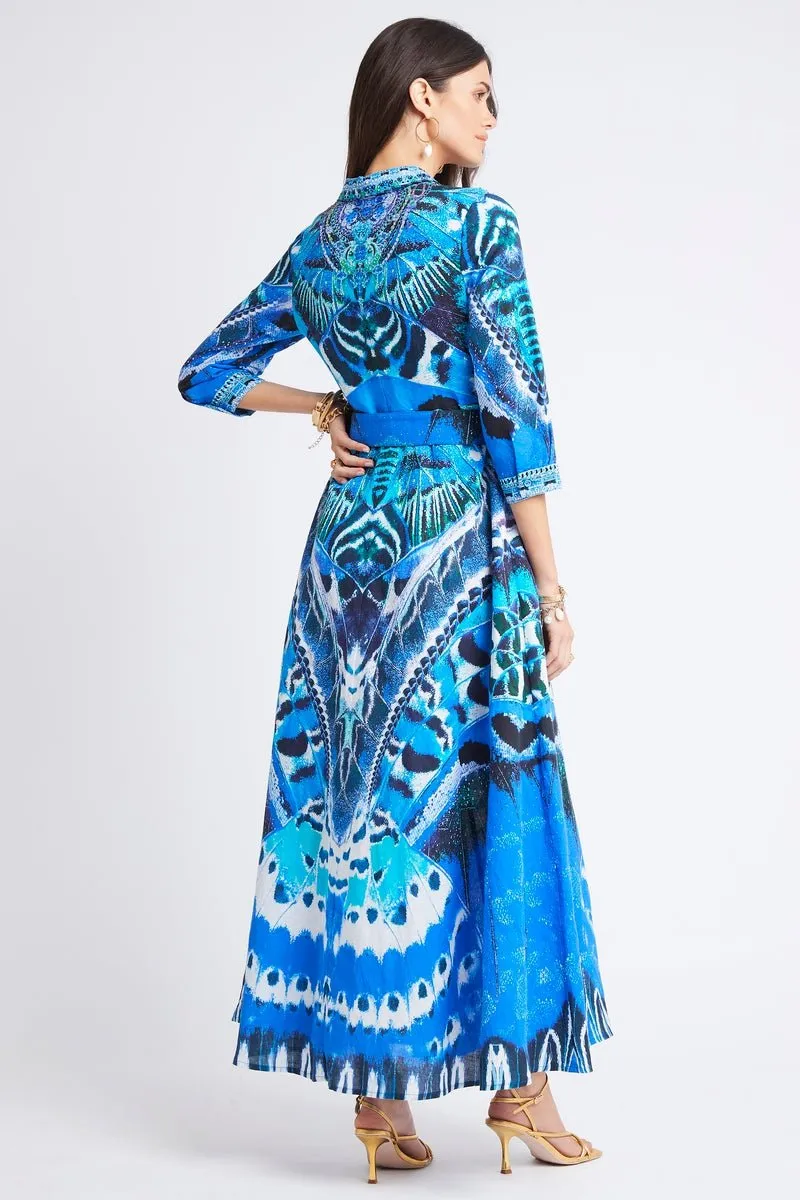 WILD FEATHERS LINEN DRESS sold by Czarina product image thumbnail 4