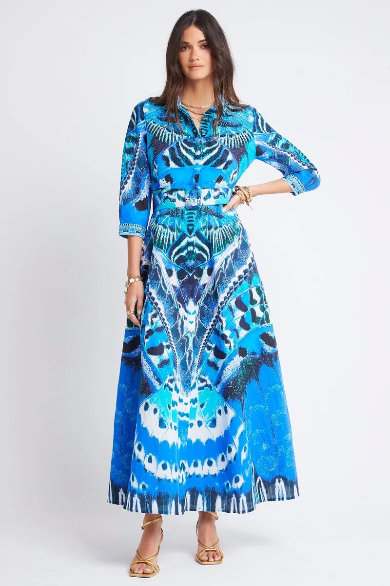 WILD FEATHERS LINEN DRESS sold by Czarina