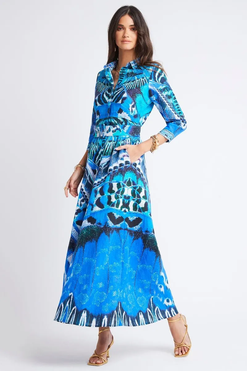 WILD FEATHERS LINEN DRESS sold by Czarina product image thumbnail 3
