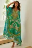 Isle Of Dreams 100% Silk Big Width Kaftan sold by Czarina