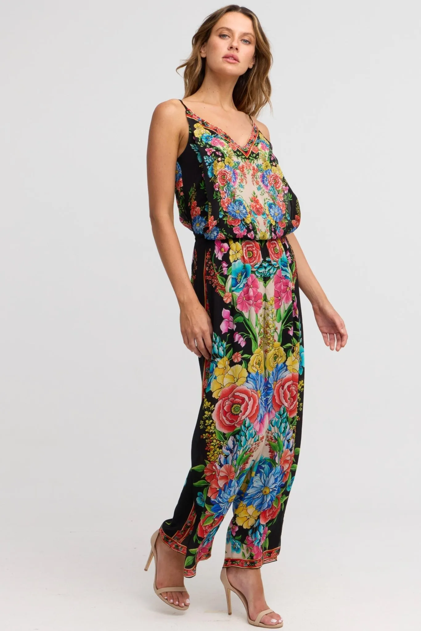 Spanish Flowers Jumpsuit sold by Czarina product image thumbnail 4