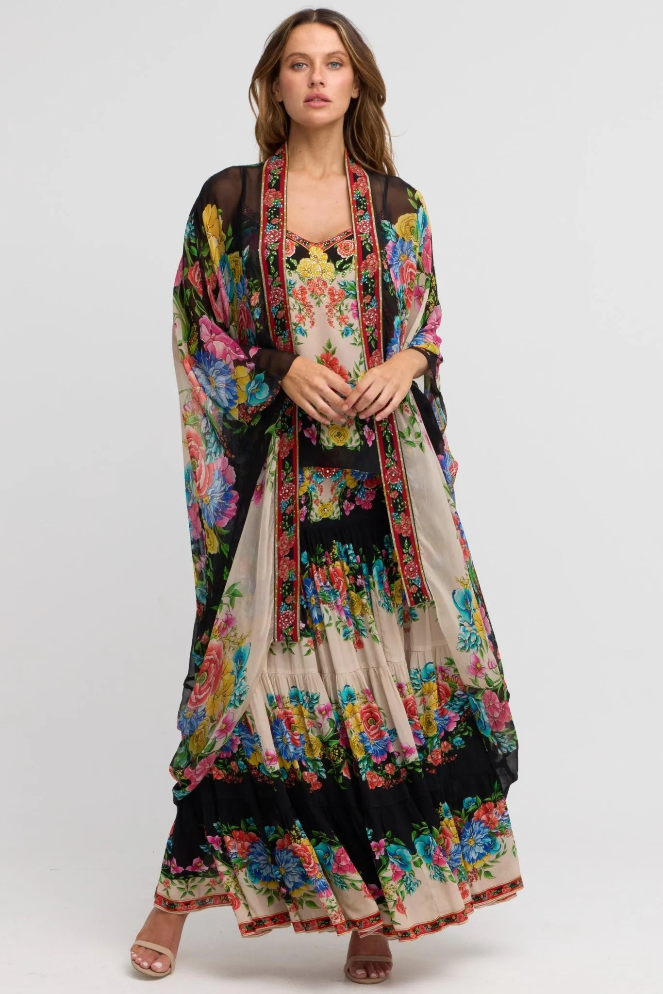 Spanish Flowers Medium Cape sold by Czarina product image thumbnail 4
