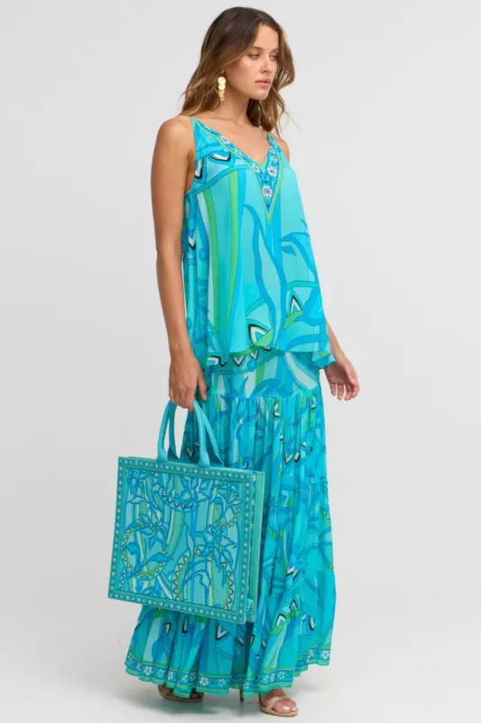 Oceanic Blues Tote Bag sold by Czarina