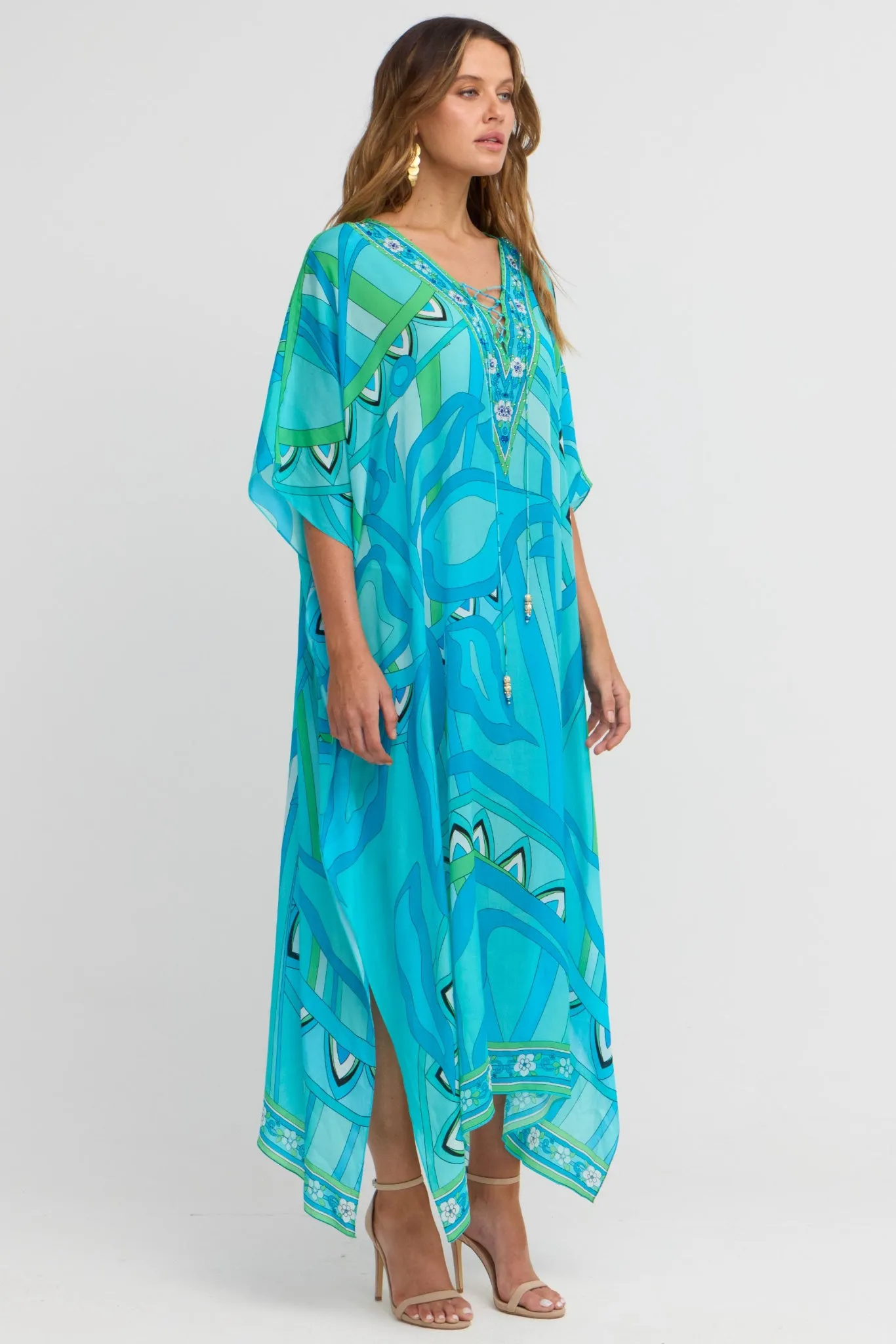 Oceanic Blues Medium Kaftan sold by Czarina product image thumbnail 3