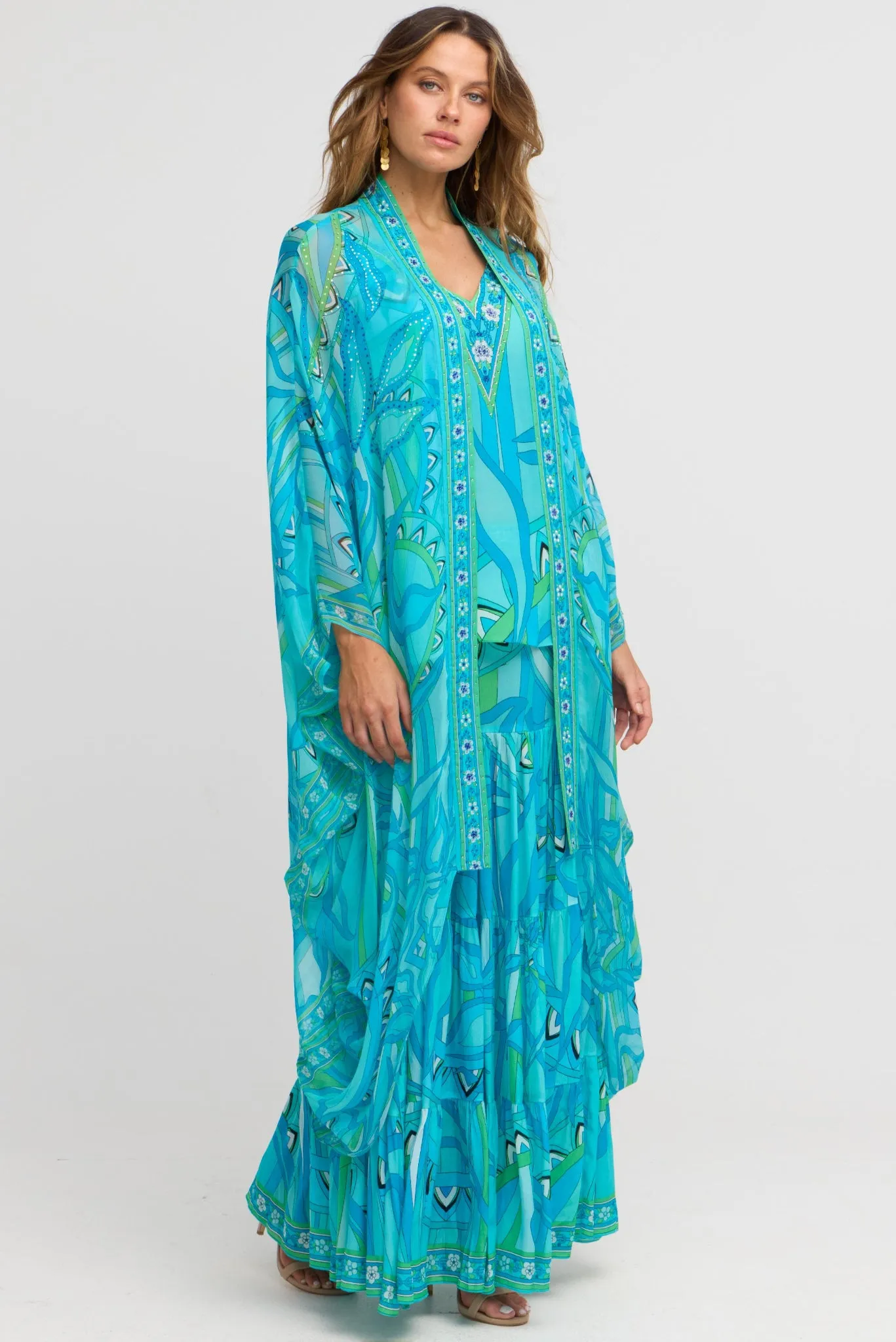 Oceanic Blues Medium Cape sold by Czarina product image thumbnail 4