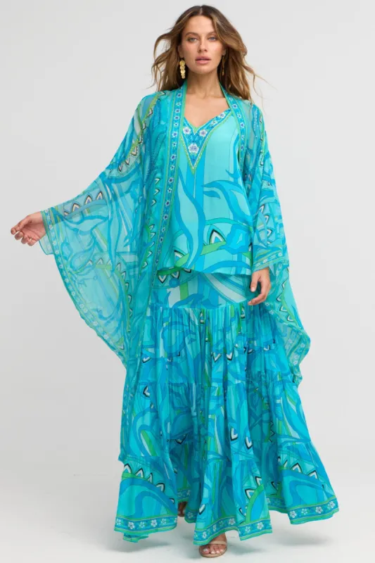 Oceanic Blues Medium Cape sold by Czarina