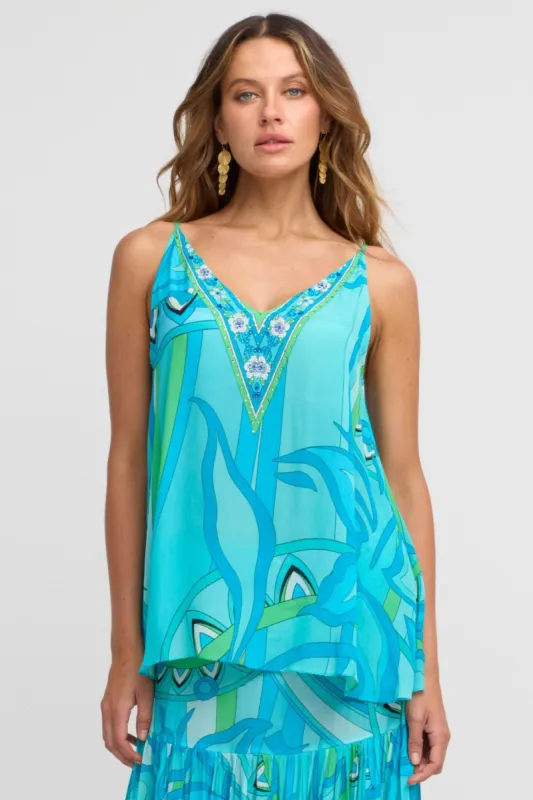 Oceanic Blues Cami Top sold by Czarina