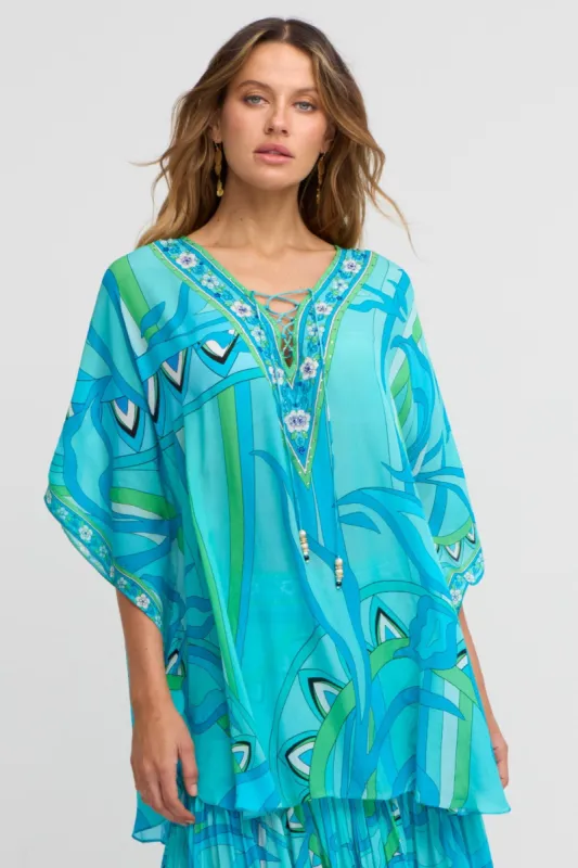 Oceanic Blues Butterfly Top sold by Czarina