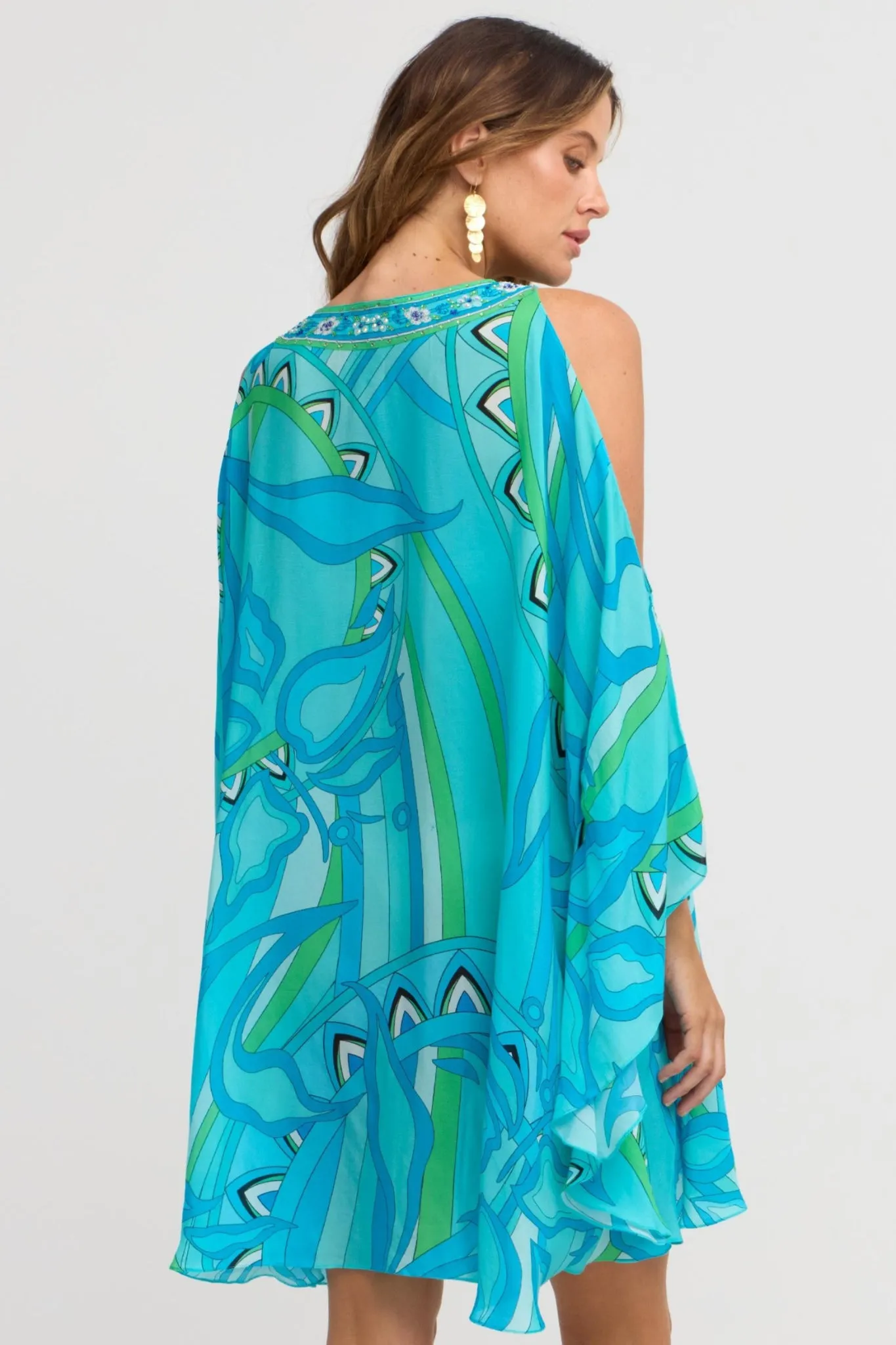 Oceanic Blues Kaftan Dress sold by Czarina product image thumbnail 4