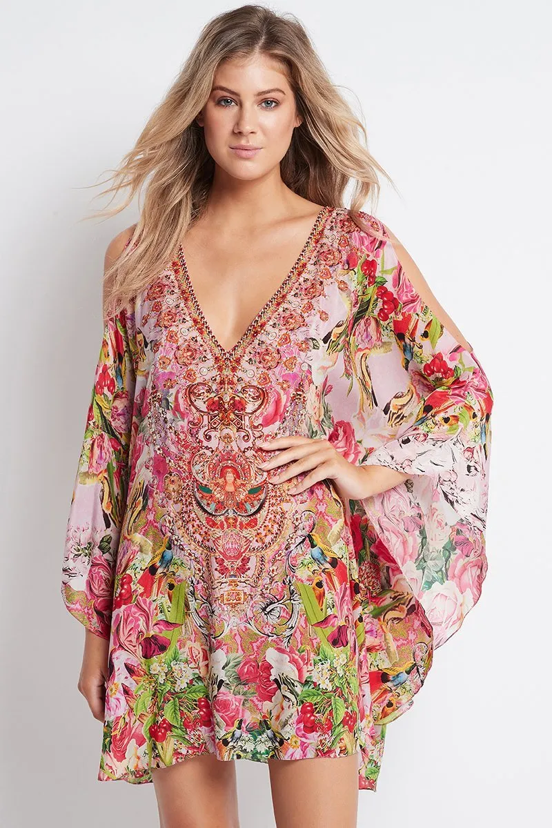 Every Flower Blossoms Kaftan Dress sold by Czarina