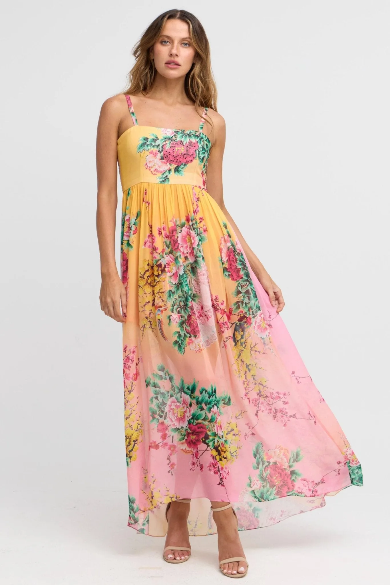 Summer Sunrise SS Midi Dress sold by Czarina