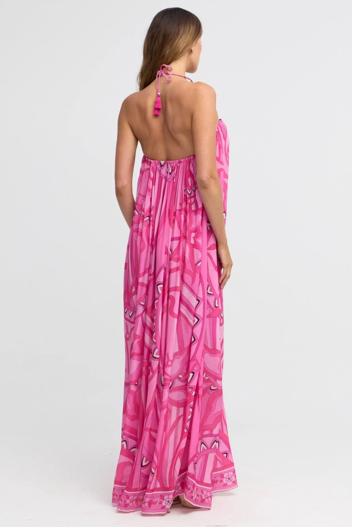 Pink Passion Halter neck Dress sold by Czarina product image thumbnail 4