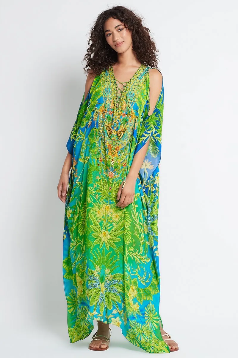 Between The Raindrops Long Kaftan W Slit sold by Czarina product image thumbnail 2