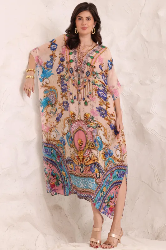 Peacock Dreams Medium Kaftan sold by Czarina