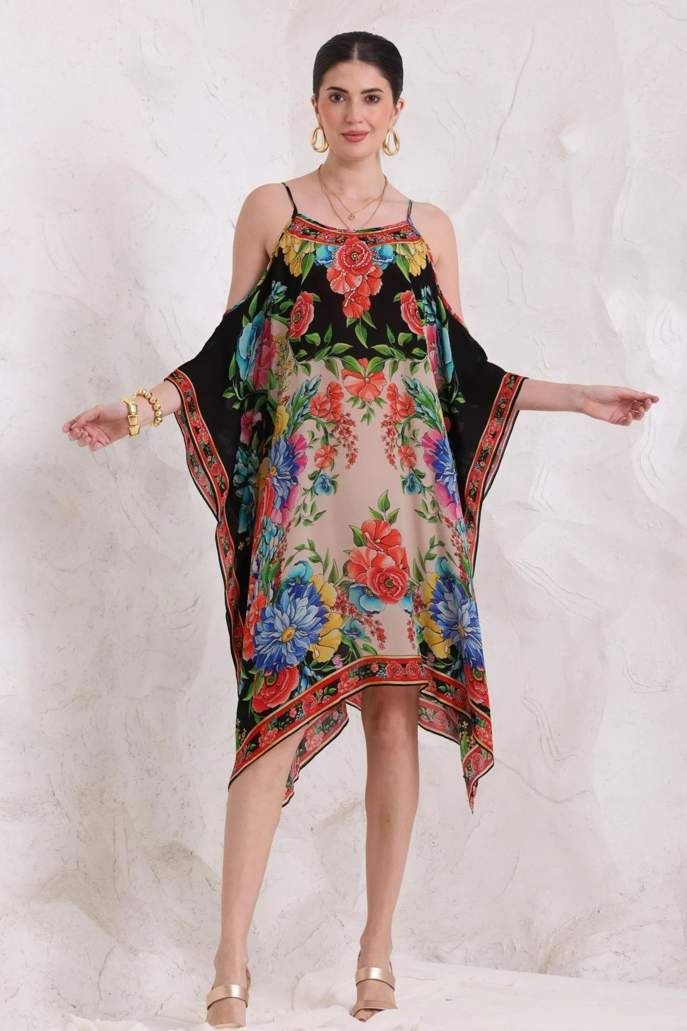 Spanish Flowers C-S Shoulder Kaftan sold by Czarina product image thumbnail 5