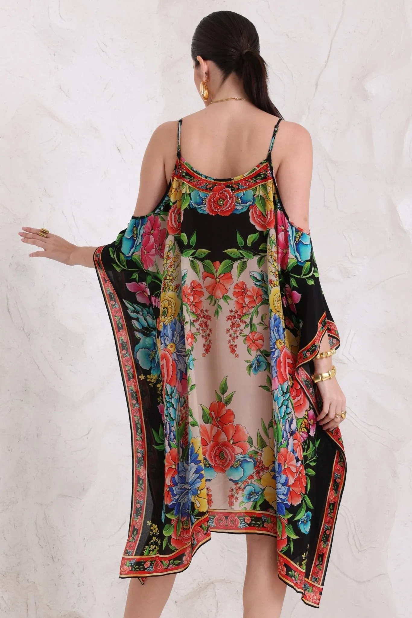 Spanish Flowers C-S Shoulder Kaftan sold by Czarina product image thumbnail 4