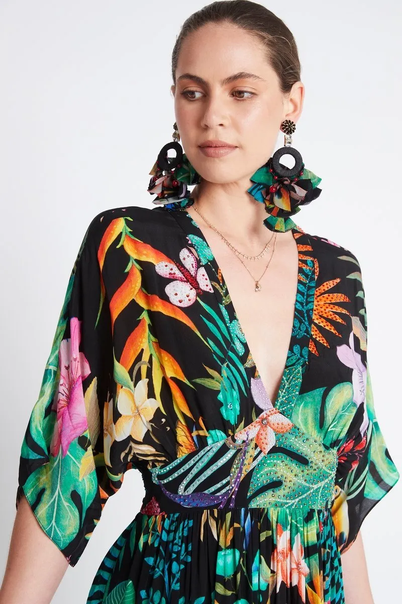 A NIGHT IN RIO MAXI DRESS W WAISTED BELT sold by Czarina product image thumbnail 3