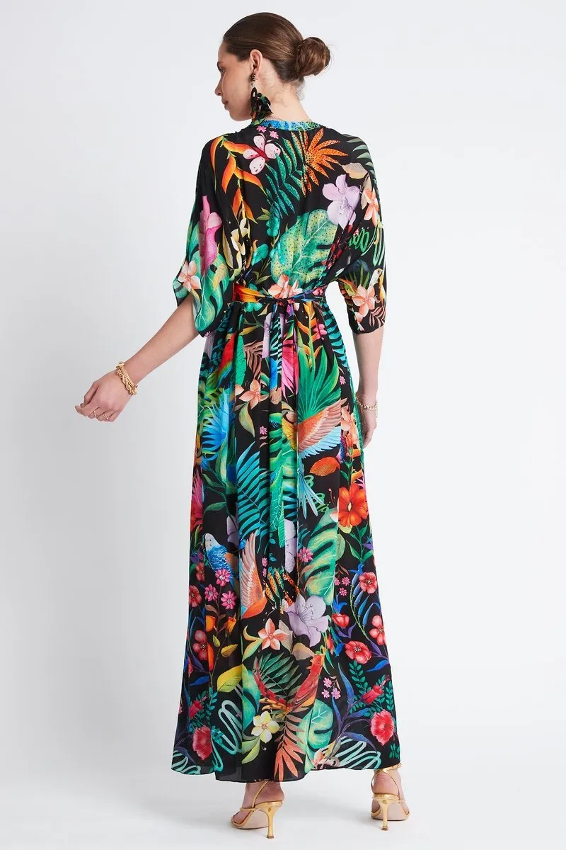 A NIGHT IN RIO MAXI DRESS W WAISTED BELT sold by Czarina product image thumbnail 4