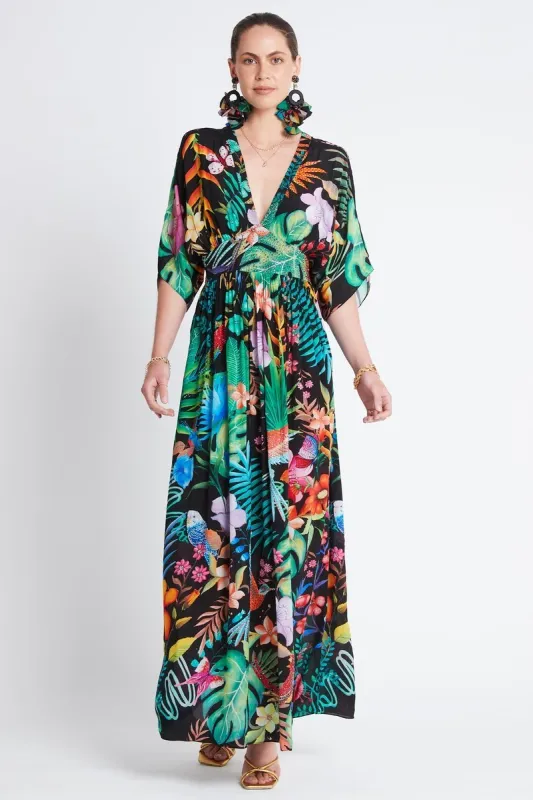 A NIGHT IN RIO MAXI DRESS W WAISTED BELT sold by Czarina
