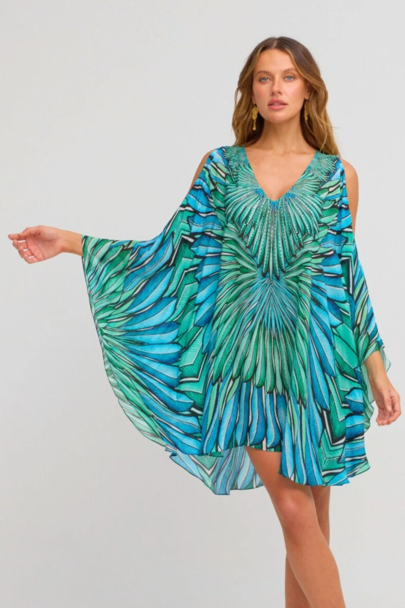 Wings Of The Sea Kaftan Dress sold by Czarina product image thumbnail 2
