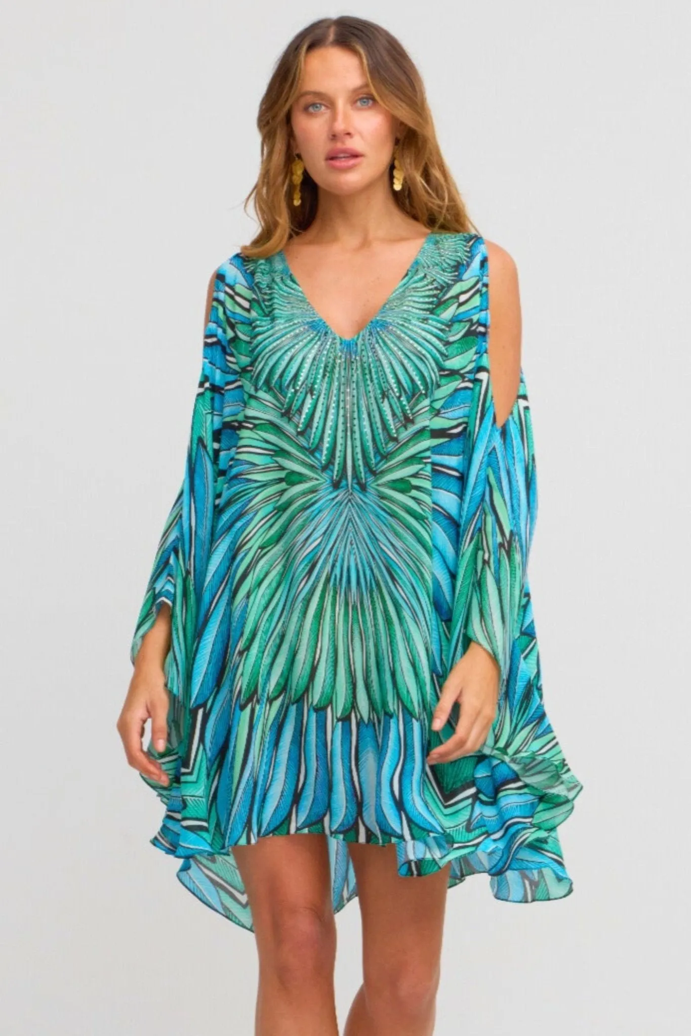 Wings Of The Sea Kaftan Dress sold by Czarina