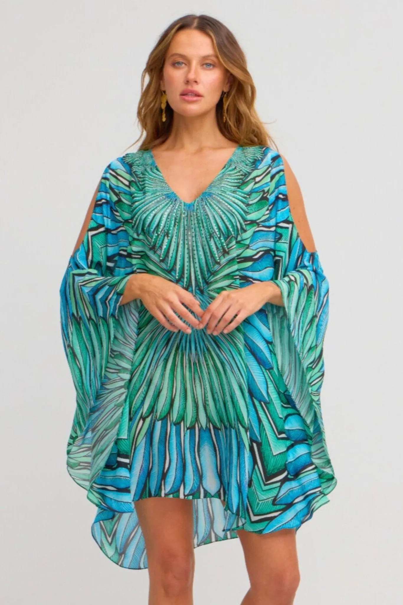 Wings Of The Sea Kaftan Dress sold by Czarina product image thumbnail 4