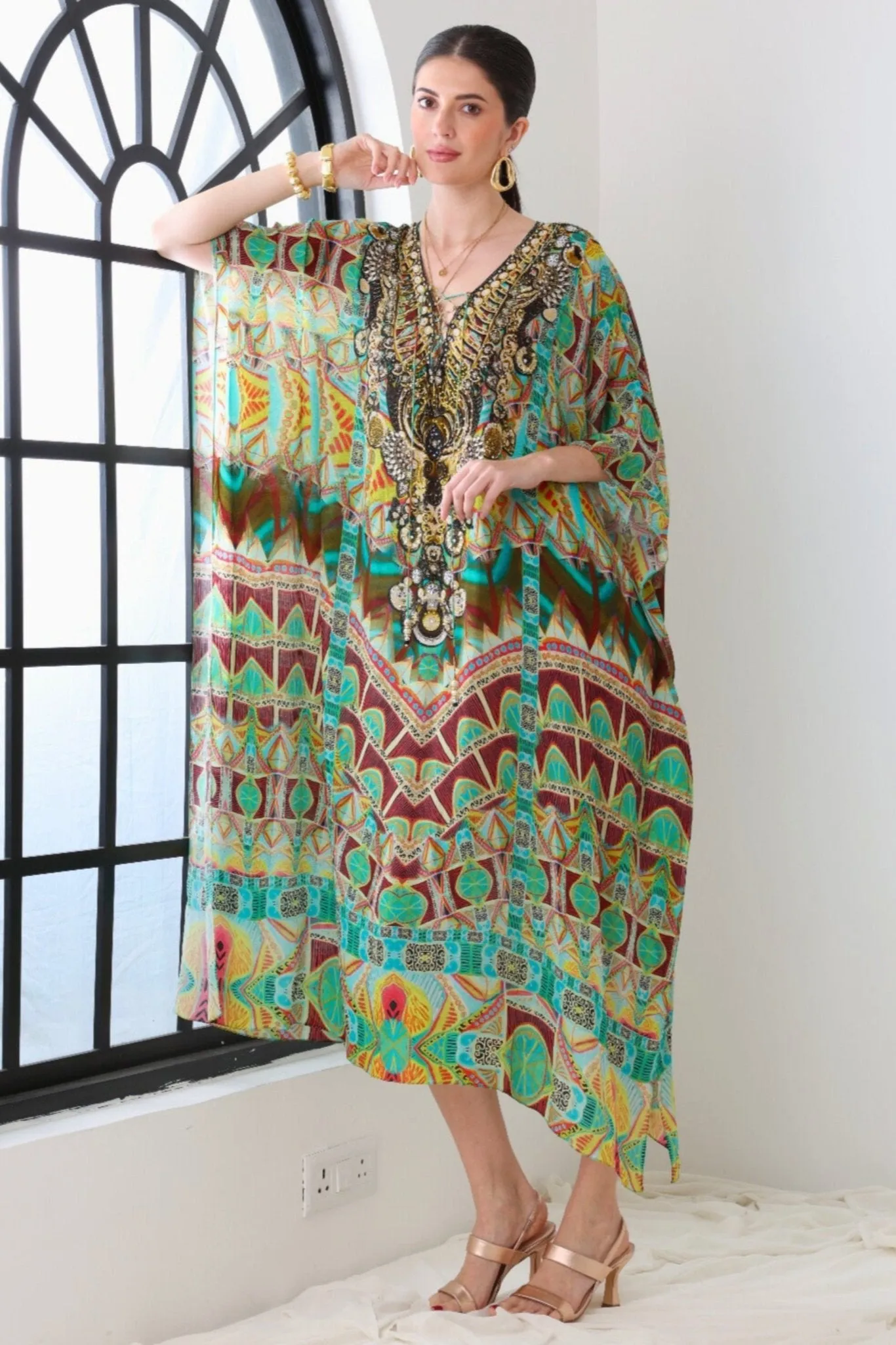 Lost In Laos Medium Kaftan sold by Czarina